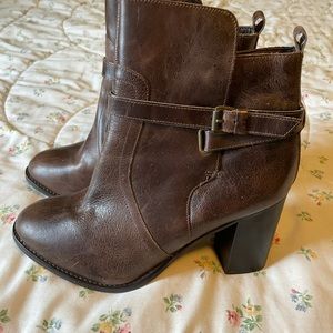 Lane Bryant Leather heeled boots size 11W